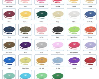 Satin Ribbon Double Faced Two Sided Ribbon Multiple Color 2-5 Yards 3/8” Inch Wholesale