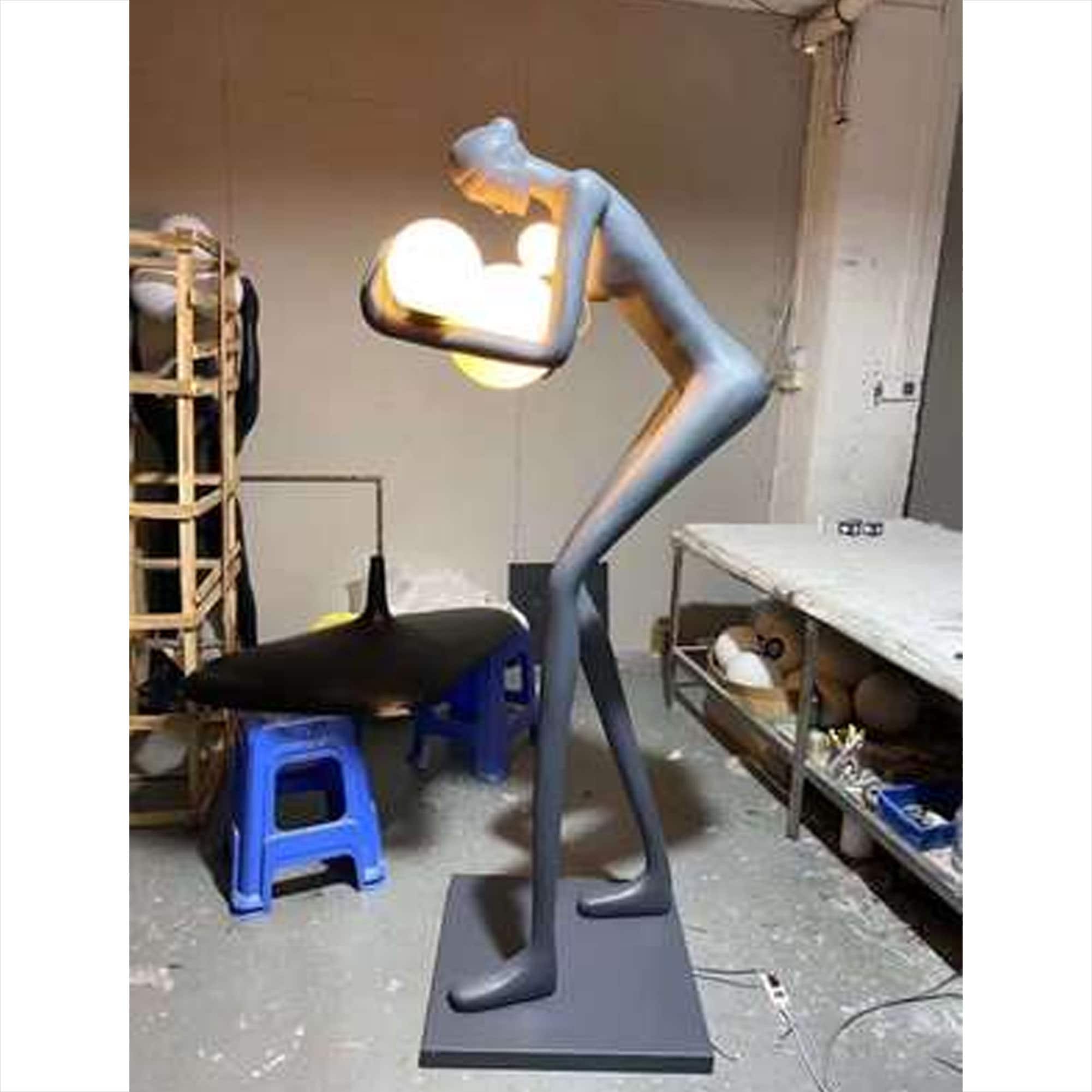 Large Tall Floor Sculpture Standing Abstract Woman Figure With  Etsy Ireland