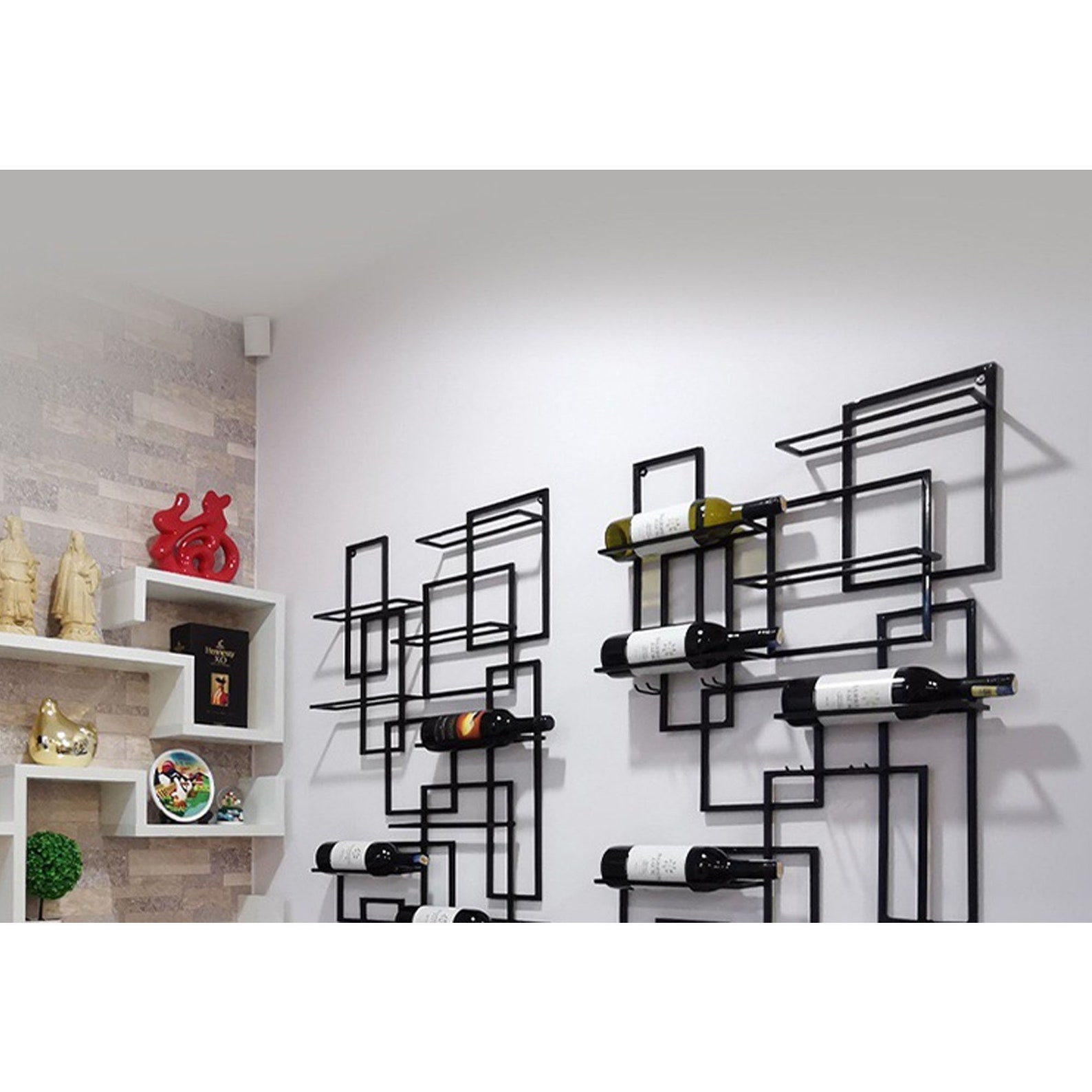 Wine Rack Wall Shelf Upside Down Wine Rack European Style Bar Etsy