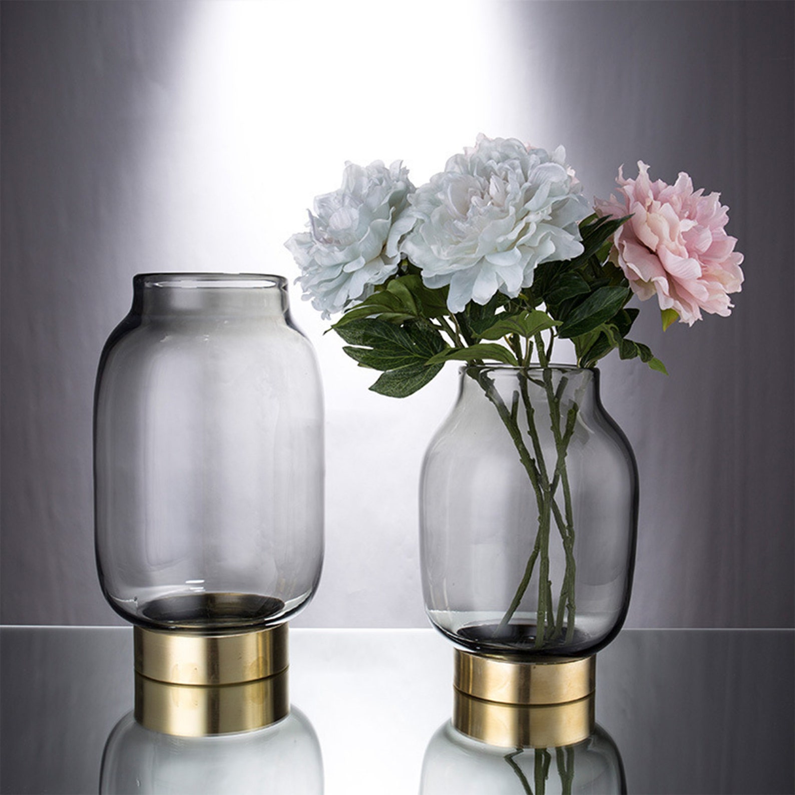 Vase en verre dart moderne couleur vase peint vases à Etsy