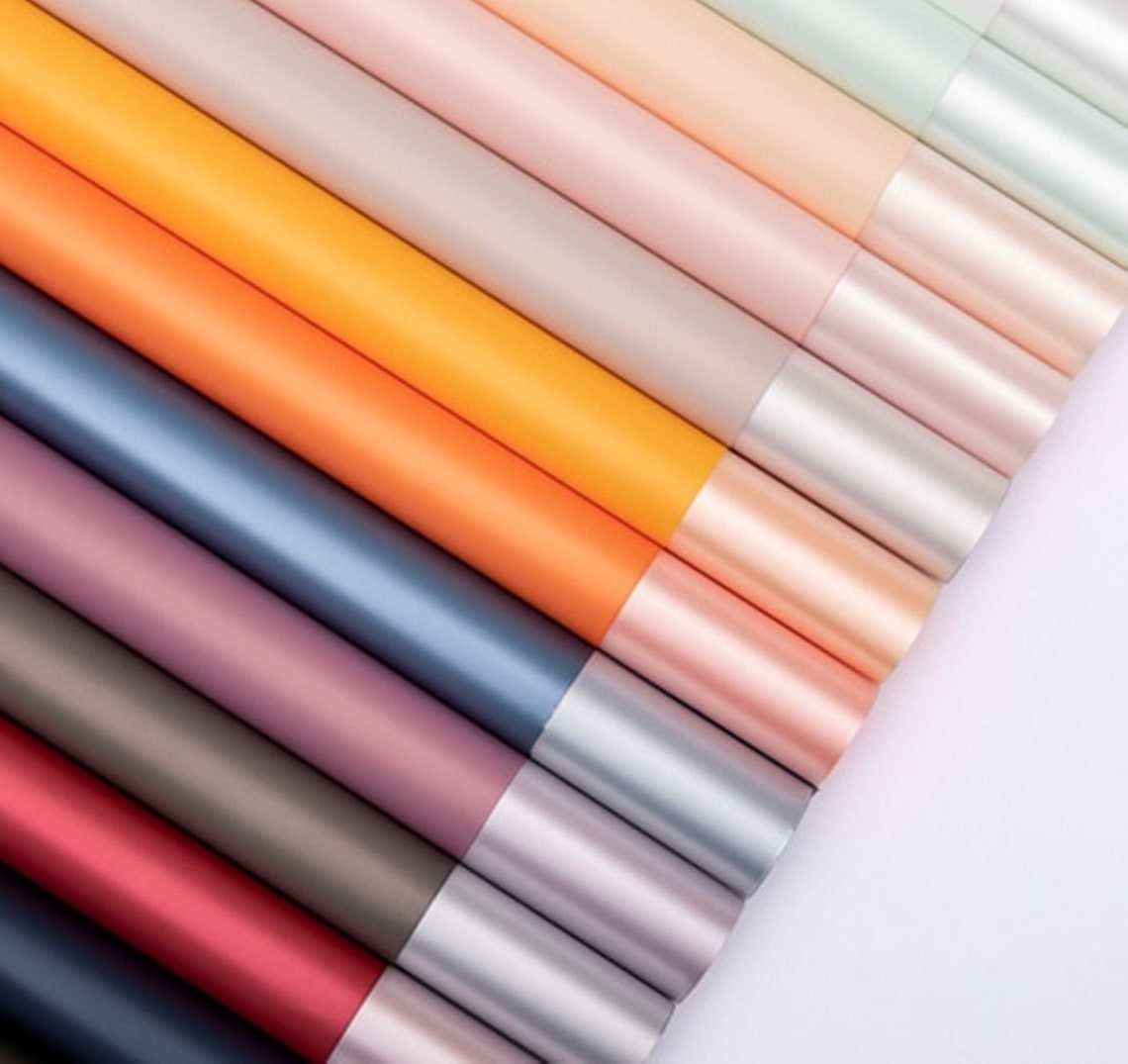 Flower Wrapping Paper Gifts Packing Korean Style Flowers Etsy