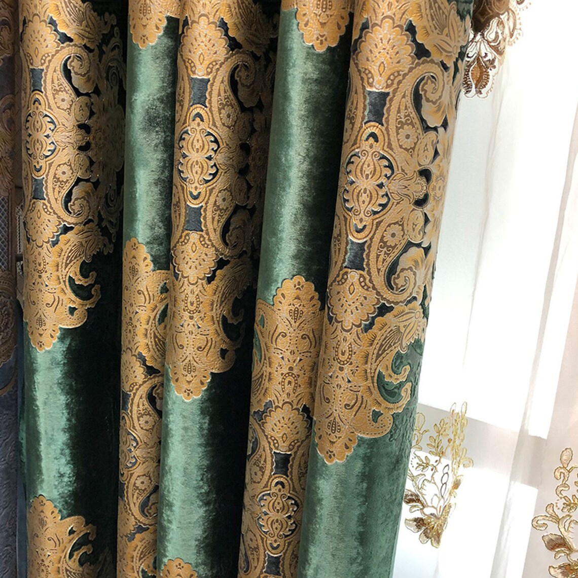 Luxury Curtain for Living Room Blackout Velvet Custom Made Etsy