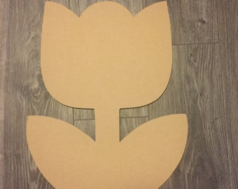 Unfinished Door Hanger, Unfinished Tulip Door Hanger, Spring Door Hanger, Unfinished Wood, Door Hanger, DIY Door Hanger, Paint Party Supplie