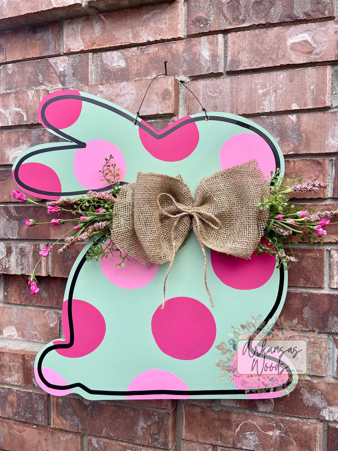 Easter Door Hanger, Easter Bunny Door Hanger, Easter Wreath, Easter