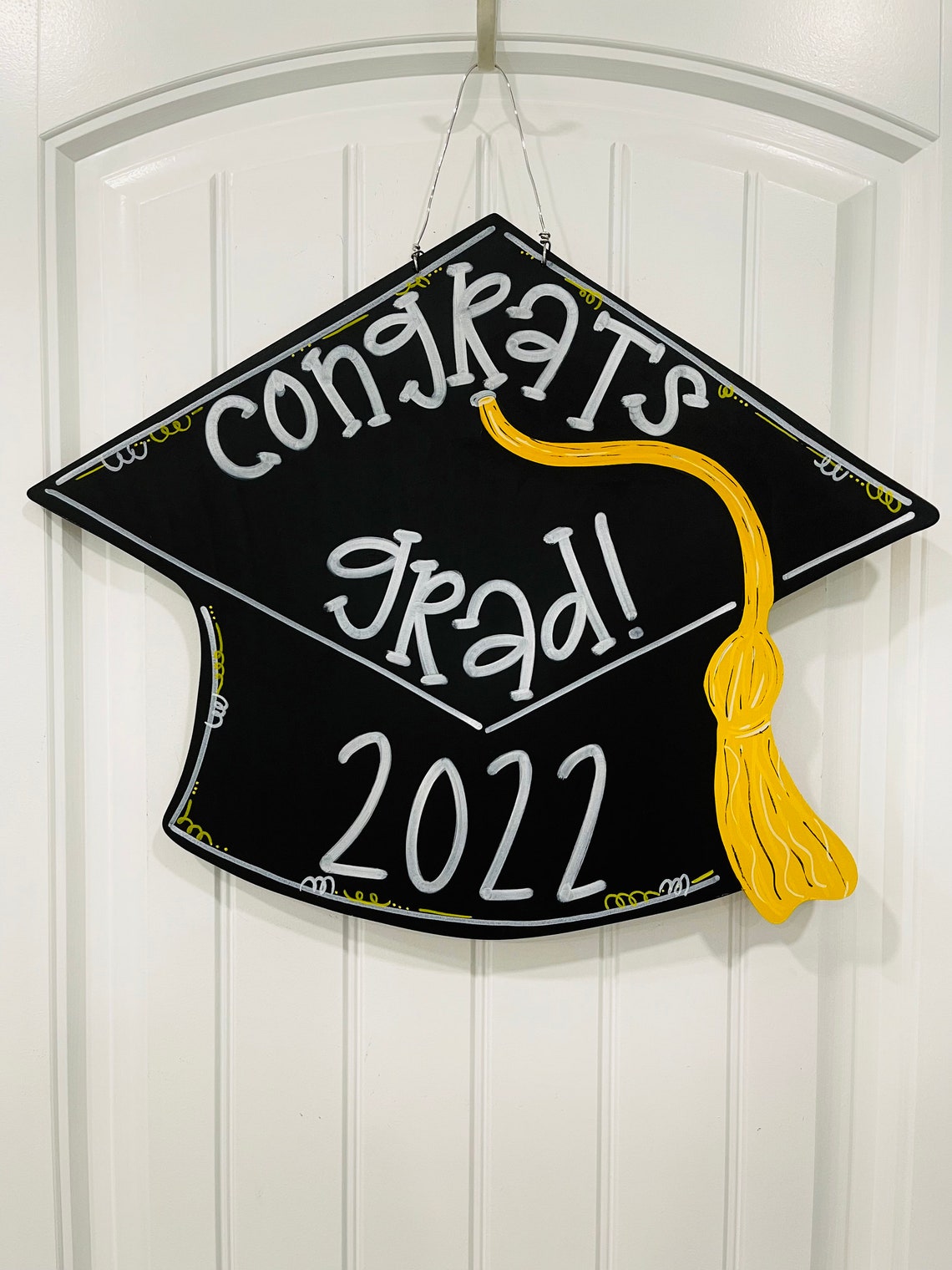 Graduation Door Hanger Graduation Party Decor Graduation Cap Etsy