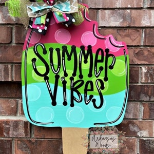 popsicle door hanger, summer door hanger, summer wreath, popsicle wreath, ice cream door hanger, summer decor, pool door hanger, pool decor