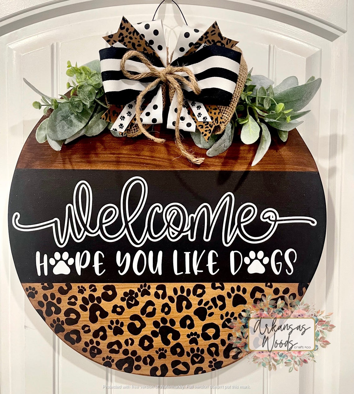 Dog Door Hanger Farmhouse Door Hanger a Lot of Dogs in Here Etsy