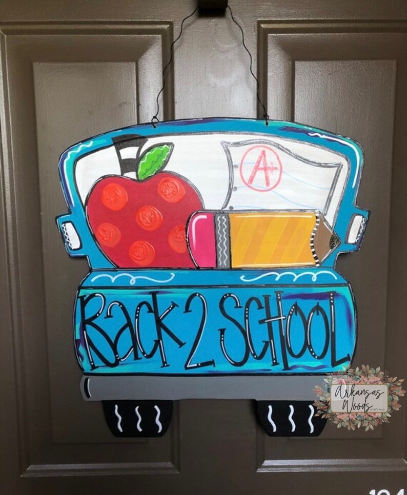 Back to School Door Hanger Classroom Door Hanger Back to Etsy