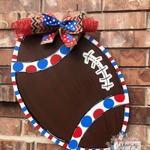 Football Door Hanger, Customized Football Door Hanger, Fall Door Hanger, Football Wreath, Football Decor, Fall Wreath, Fall Decor