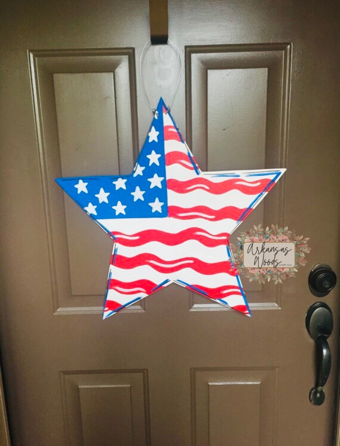 4th of July Door Hanger Patriotic Door Hanger Summer Door Etsy