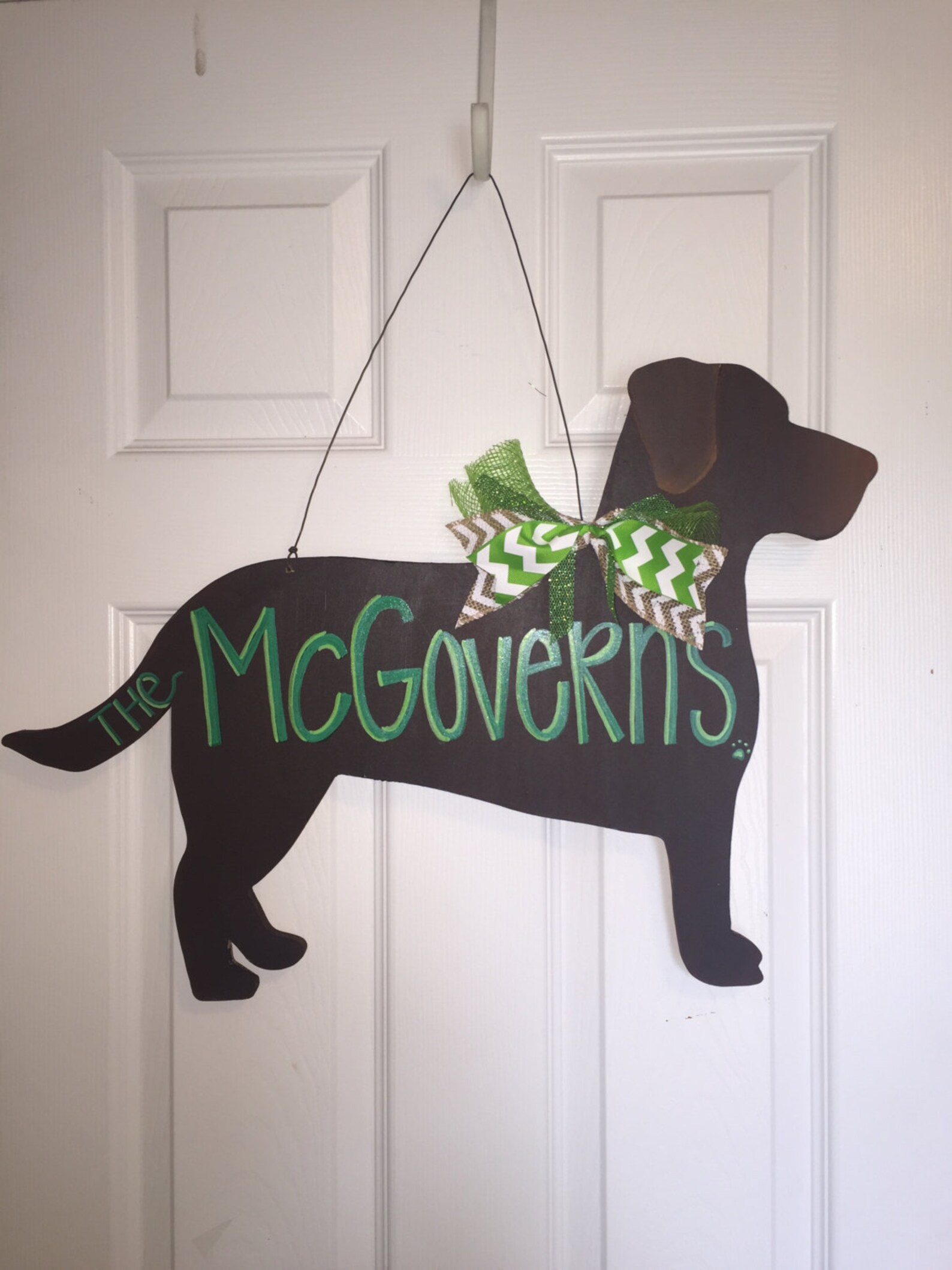 Labrador Door Hanger Labrador Wreath Dog Door Hanger Dog Etsy