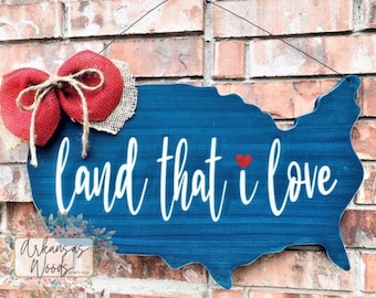USA Door Hanger: Patriotic 4th of July Decor