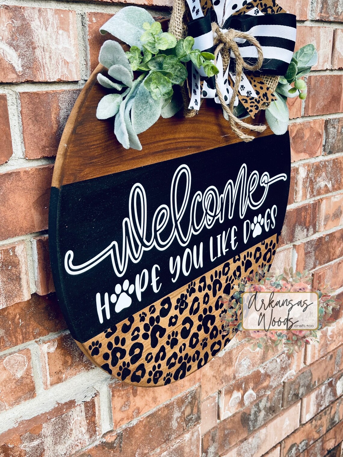 Dog Door Hanger Farmhouse Door Hanger a Lot of Dogs in Here Etsy