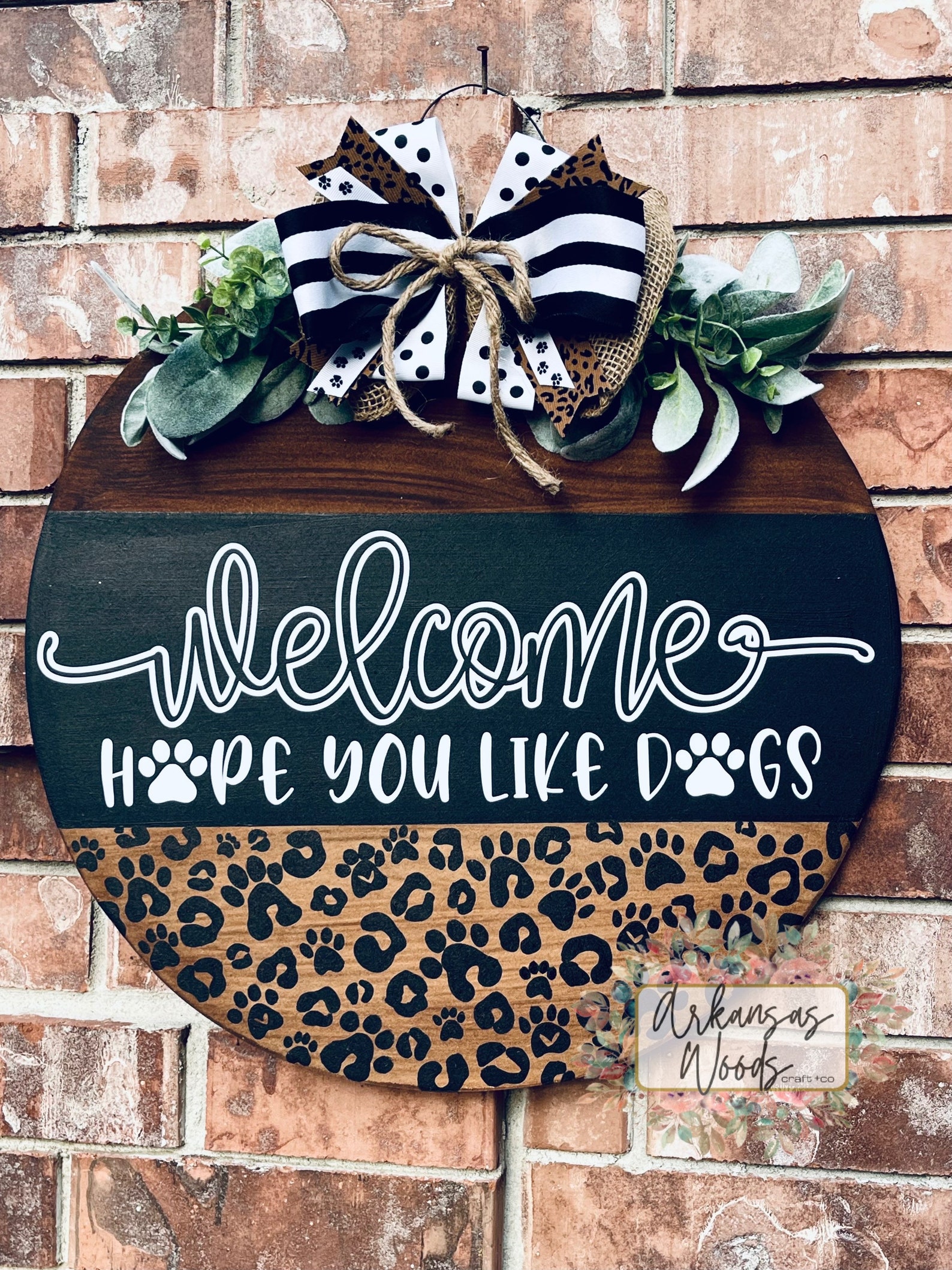 Dog Door Hanger Farmhouse Door Hanger a Lot of Dogs in Here Etsy