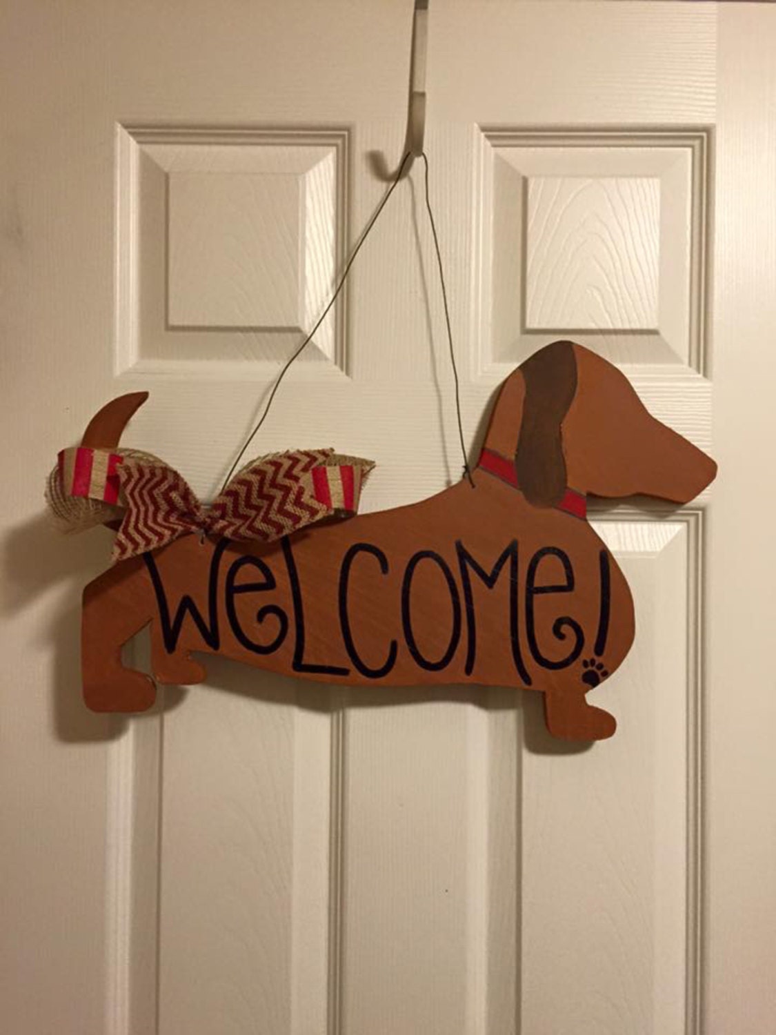 Dachshund Door Hanger Weenie Dog Door Hanger Dog Door Etsy