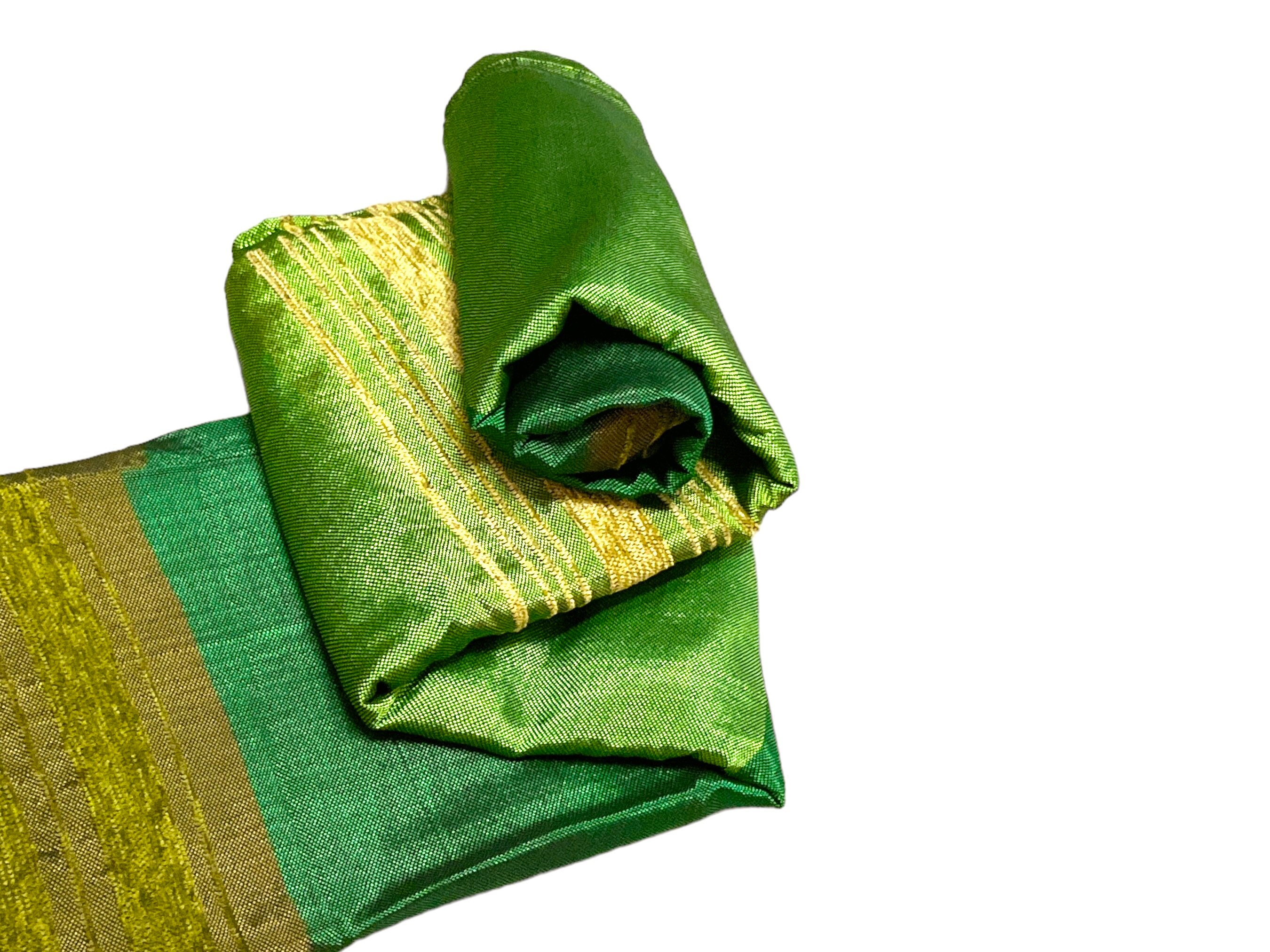 Green Emerald Handmade Bedspread, Moroccan Cactus Silk Chenille Throw