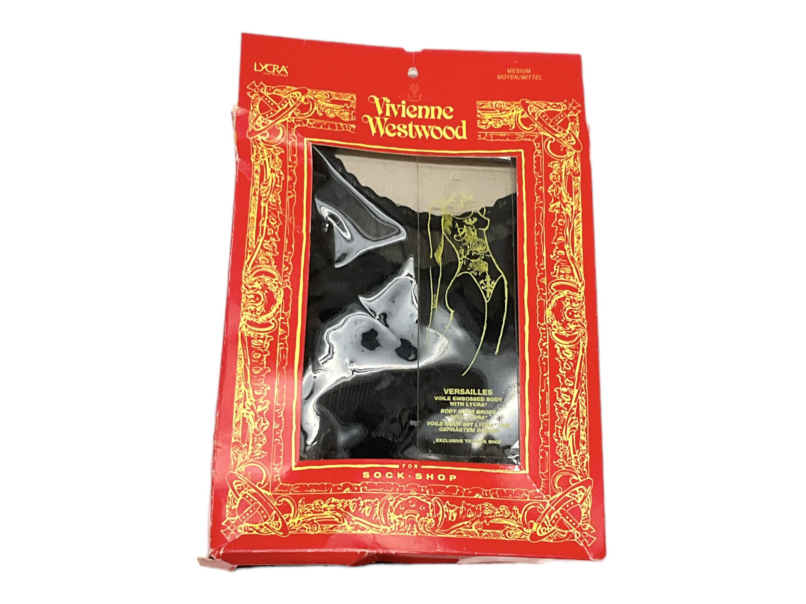 1992 Vivienne Westwood Exclusive to Sock Shop Mesh Black Bodysuit