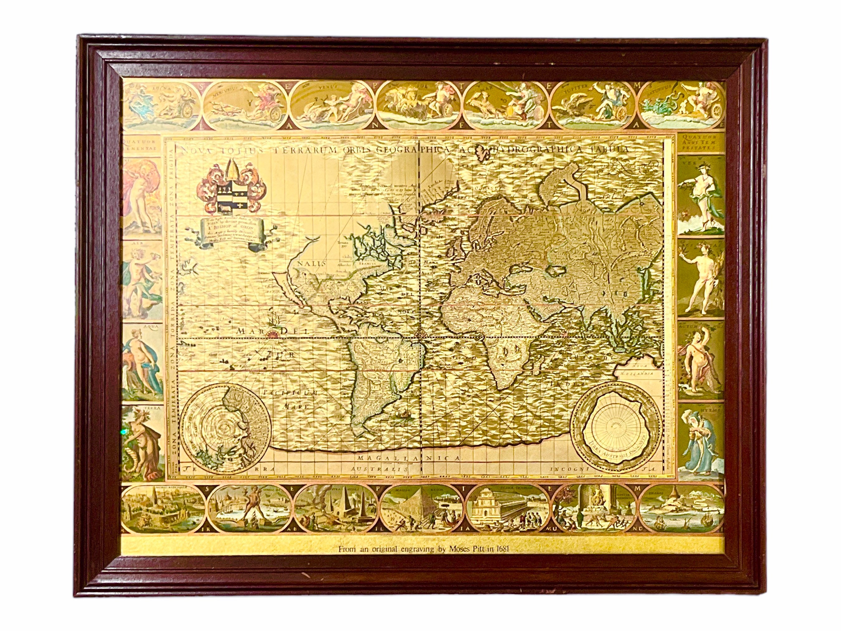 From an Original Engraving by Moses Pitt in 1681 - Etsy