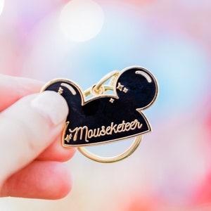 Mouse Ear Hat Hard Enamel Keychain