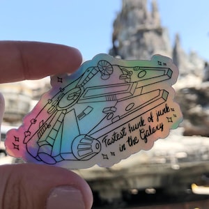 Millennium Falcon Holographic Vinyl Sticker