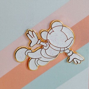 Astro Mickey Star Trader Glitter Hard Enamel Pin