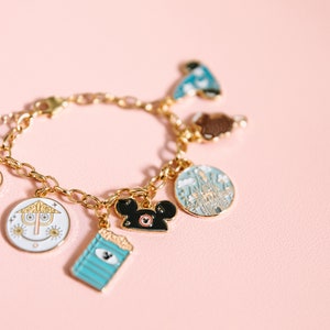 Vintage Style Park Essentials Gold Plated Charm Bracelet