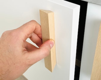 Customizable Wood Drawer Pulls Knobs handles - solid wooden cabinet handles - drawer pulls -  drawer handles - dresser knob - dresser handle