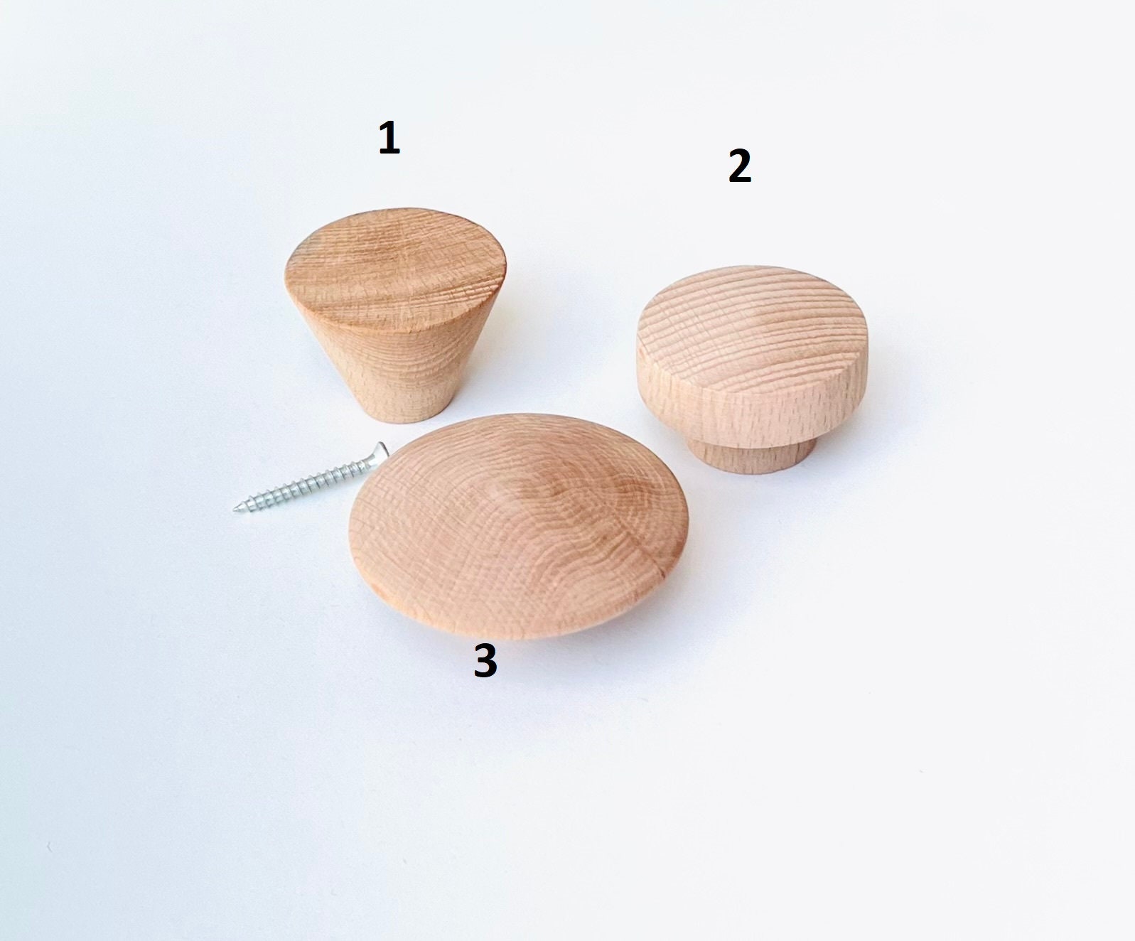 Unfinished Wooden Knobs -  Canada