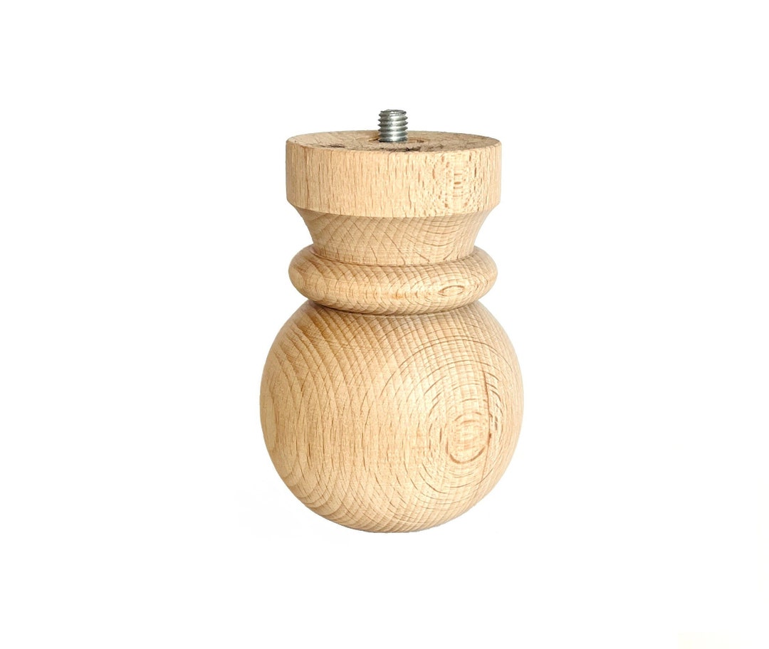 Beech Solid Wood Furniture Legs Oak Walnut Color Furniture Legs Wood