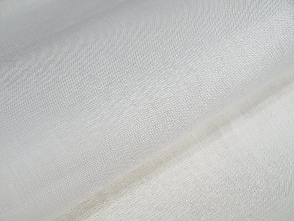 Off White Linen Fabric cloth Width 59 inch Medium Weight ECO Etsy