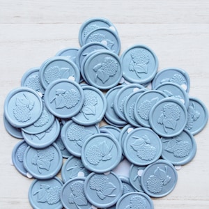 Hydrangea Wax Seals with Backing