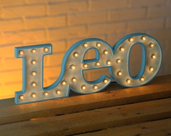 Wooden Sign with bulbs, Wooden Marquee Name Sign, Marquee Wedding Sign, Marquee Baby Name, Marquee Letters, Neon Sign