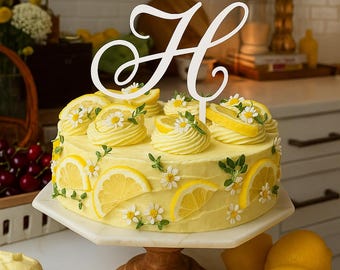 Benutzerdefinierte Holzbuchstabe Cake Topper | Personalisierte Geburtstag, Hochzeitsdeko