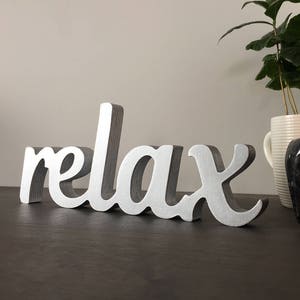 Signo De Madera Relax, Signo De Relax, Signo De Relax De Madera, Signo De Baño Relax, Home Beach Décor, Cartas Relax, Decoración De Baño, Relax Wall Décor