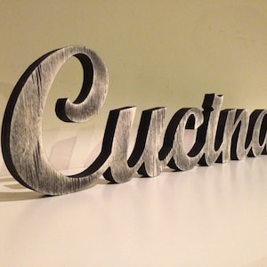 Christmas Present Cucina Italiana,  Italian word for kitchen,  Kitchen Sign, Kitchen Decor, Kitchen Wood Sign Wall Hanging