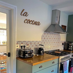 Decoración de pared de cocina, letrero de madera la cocina, arte de pared de cocina, letreros de cocina, decoración de pared de cocina rústica, arte de cocina, decoración de cocina rústica