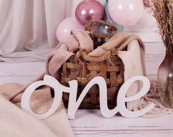 ONE sign photo prop, wooden sign 1st Birthday photo props, First Birthday  ONE, photo props  one, number one, Wooden Number