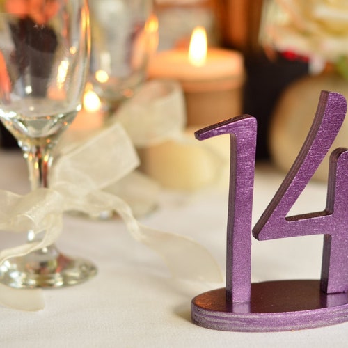 Table numbers, Wedding table numbers, Wood table shops numbers, Elegant Script Wedding Table Numbers, Gold Table Numbers