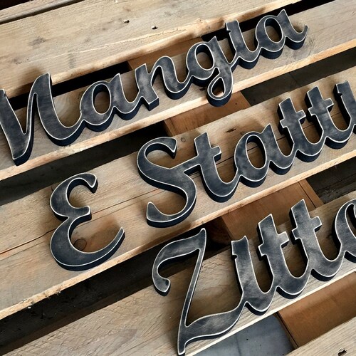 Rustic Kitchen Sign shops Decor | Italian saying meaning Shut up and Eat - Mangia E Statti Zitto | Shabby Chic Kitchen Decor | Kitchen Wood Sign