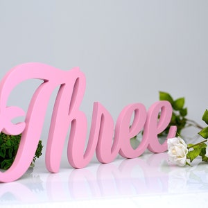 One, two, three, four - photo props, number. First birthday party photo prop. Second birthday photo prop. Kids Birthday decoration, props