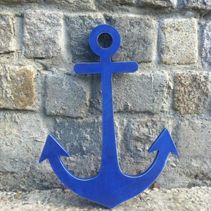 Anchor Decor, Nautical Decor, Wooden Anchor image 1