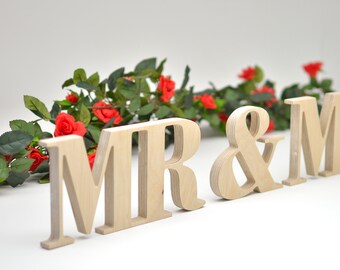 Mr Mrs Wedding Rustic Vintage Wedding Decoration Mr And Etsy