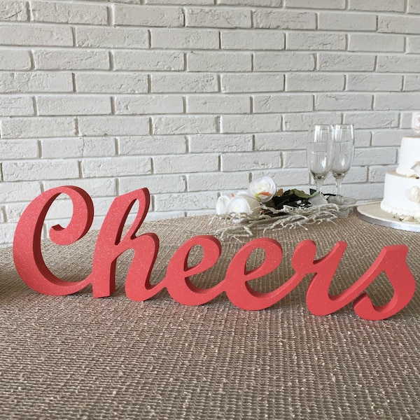 Cheers Sign - Etsy