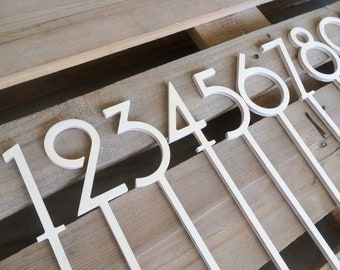 Table Numbers on a Stick, Table numbers stick, Table numbers sticks - Art Deco Style Wedding Table Numbers,