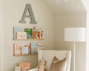 Custom Initial Name Sign, Nursery Wall Decor