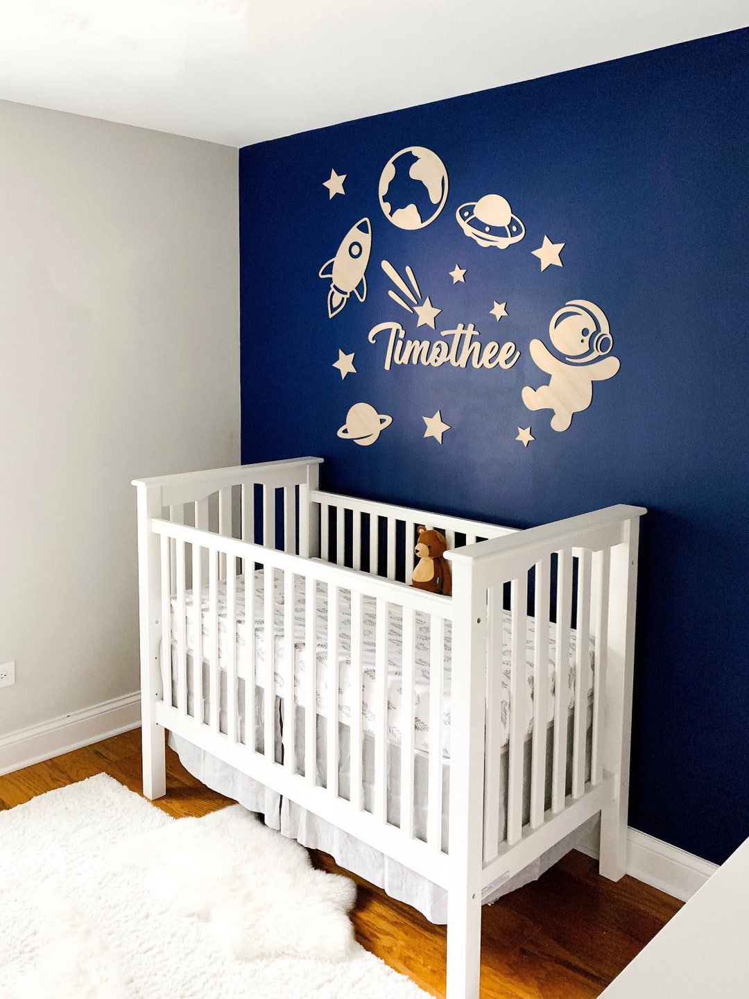 Space Themed Baby Boy Nursery, Astronaut Nursery Decor, Space Shuttle ...