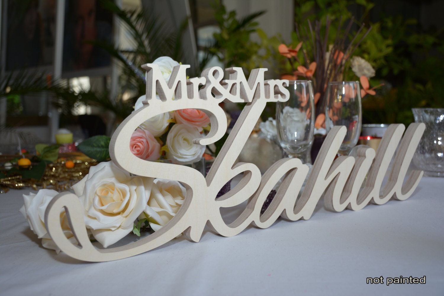 Personalized Wedding Sign wedding table decoration wood sign | Etsy