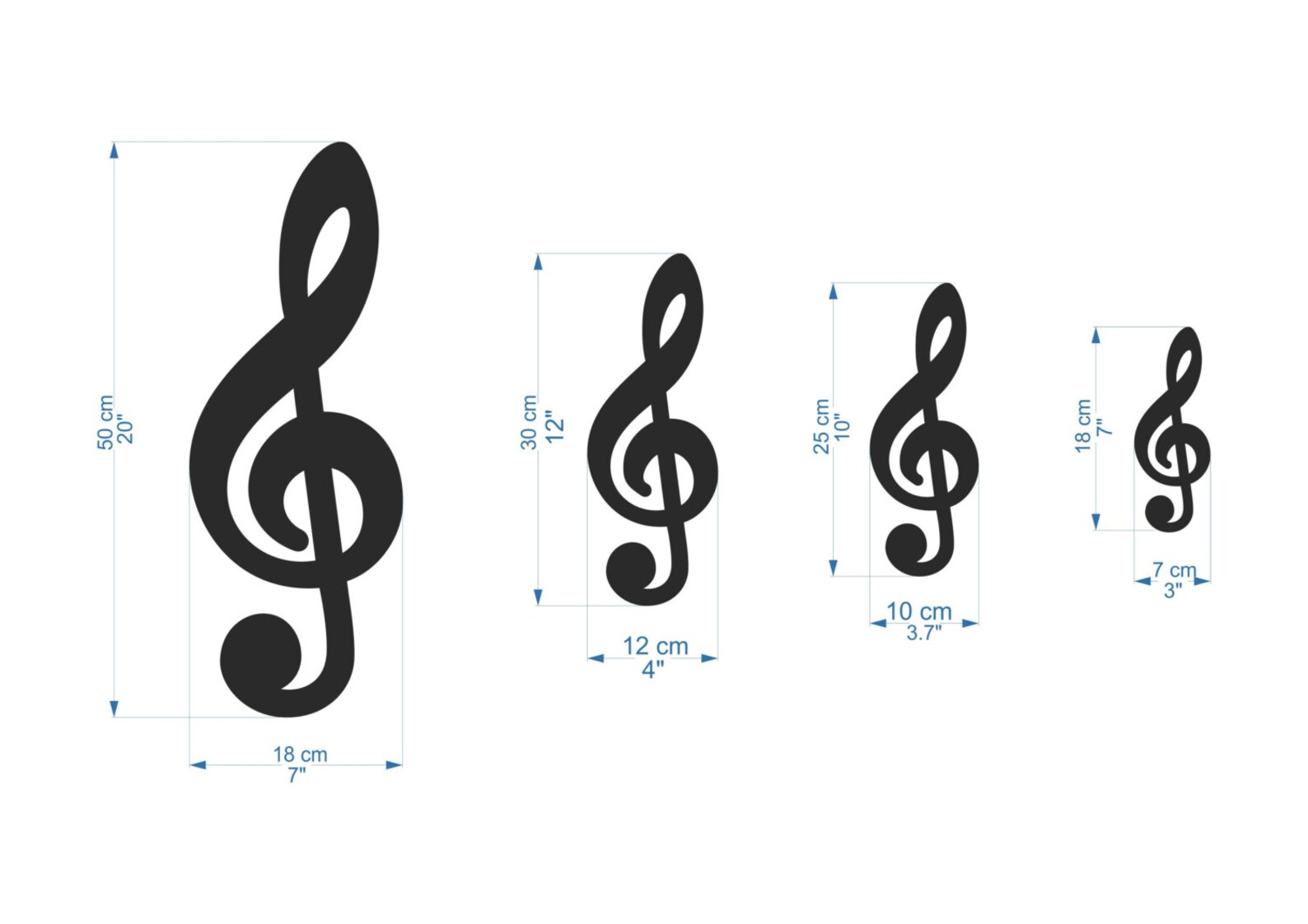 Note Treble Clef Sign Wall Decor Music Art Sign Rustic Etsy