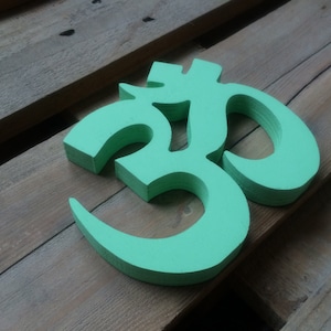 OM Wall art, Yoga Wall Art, OM sign made of wood, Meditation Wall Sign, Zen Home Decor, Mindfulness Decor, Yoga Studio Decor, Om sign