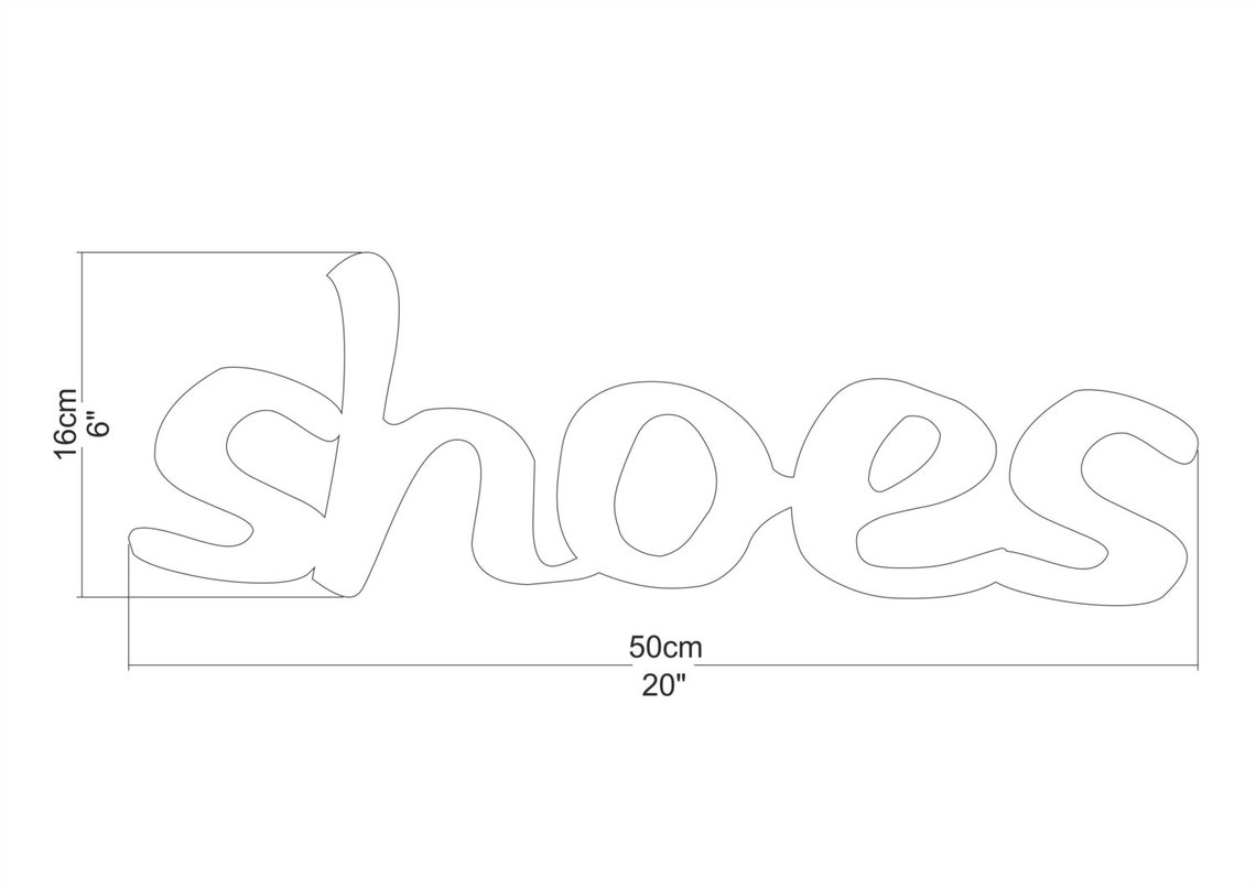 Home decor word SHOES wood sign gift for her wooden sign wood Etsy